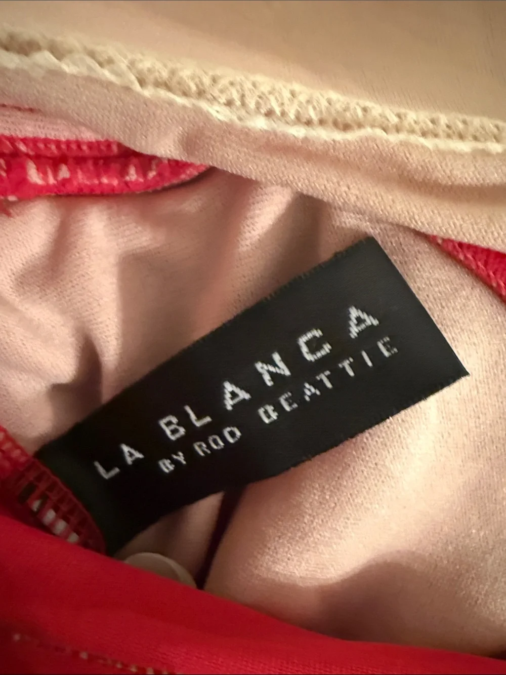 La Blanca Red Ruched One-Piece Swimsuit